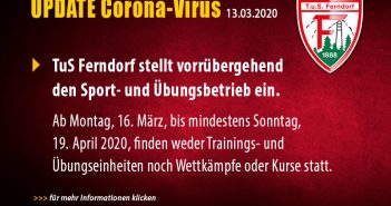 Update: TuS Ferndorf stellt aktives Sportprogramm ein