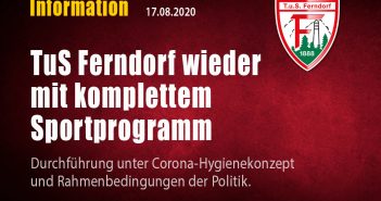 Sportbetrieb wieder aufgenommen